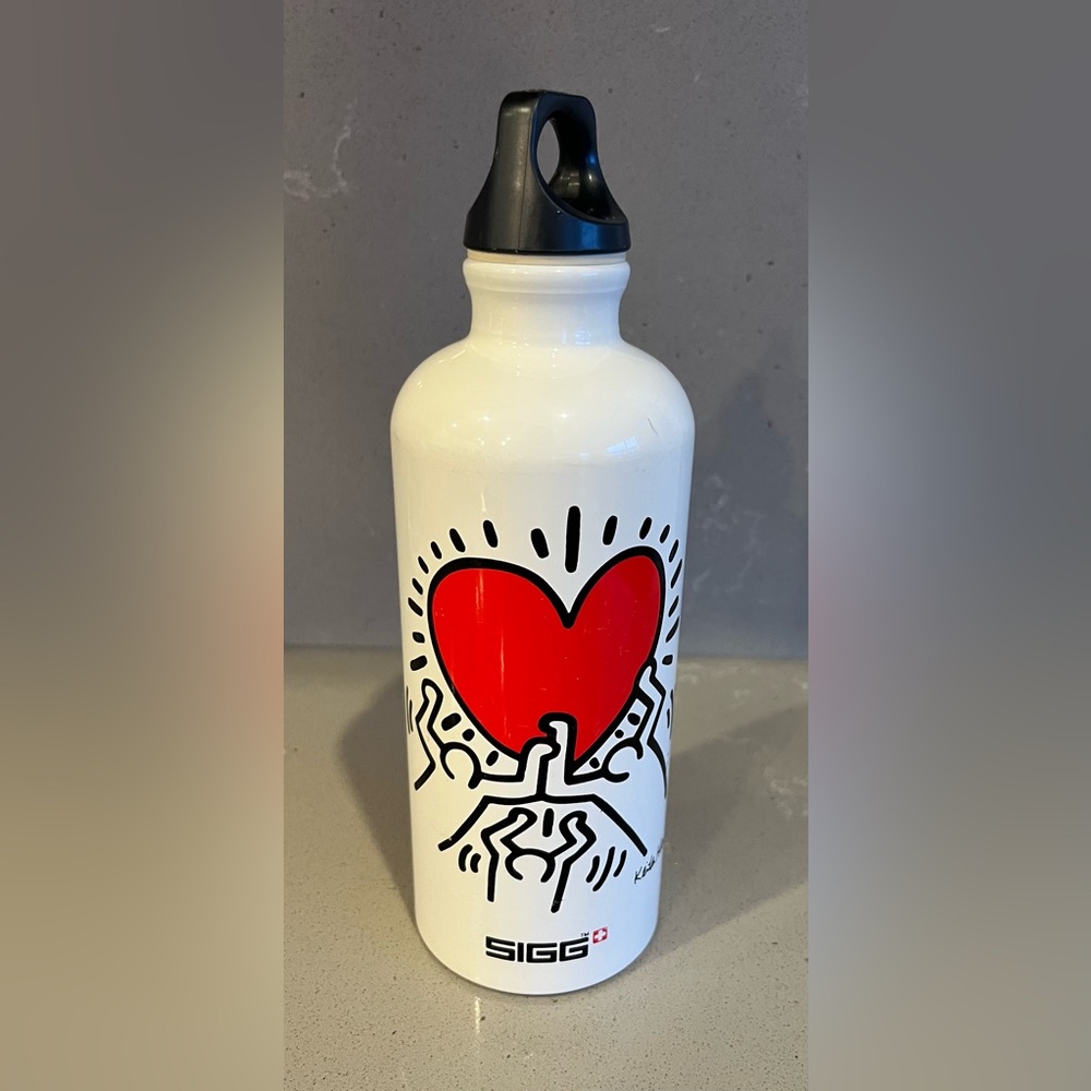 Keith Haring Sigg+ Swiss Made Pop Art Metal Reusable Water Bottle 0.6 LT